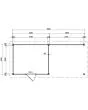 Fonteyn | Tuinhuis Coco met Overkapping 600 x 250 Exclusief