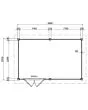 Fonteyn | Tuinhuis Rosalie 400 x 250 Exclusief
