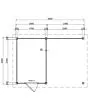 Fonteyn | Tuinhuis Xenna met Overkapping 450 x 300 Exclusief
