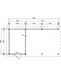Fonteyn | Tuinhuis Xenna met Overkapping 600 x 300 Exclusief