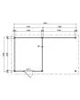 Fonteyn | Tuinhuis Eda met Overkapping 550 x 300 Exclusief