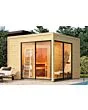 Karibu | Terning 3 Sauna Set B | Kachel 9 kW Externe Bediening