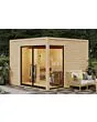 Karibu | Terning 1 Sauna Set B | Biokachel 9 kW Externe Bediening