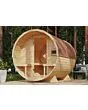 Karibu | Barrelsauna 2 | Biokachel 9 kW Externe Bediening
