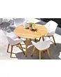Hartman | Tuintafel Sophie Studio Teak Ø120 cm | Royal White