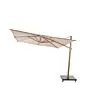 4 Seasons Outdoor | Parasol Siesta Premium 300 x 300 cm | Zand-Houtlook