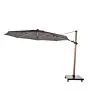 4 Seasons Outdoor | Parasol Siesta Premium Ø350 cm| Antraciet-Houtlook