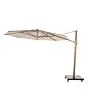 4 Seasons Outdoor | Parasol Siesta Premium Ø350 cm| Zand-Houtlook