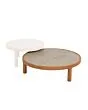 4 Seasons Outdoor | Finn Koffietafel Ø85 cm | Sabbia Panna