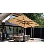 4 Seasons Outdoor | Finca Zweefparasol 400 x 300 cm | Wenge Frame Beach