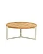 Apple Bee | Koffietafel Monaco Ø75 cm | Oyster-Teak