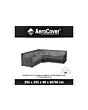 AeroCover | Loungesethoes 255 x 255 x 90 x 65-90(h) cm | L-vorm Trapeze