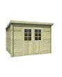Outdoor Life Products | Tuinhuis Nadia 275 x 230 | Olijfgroen Geïmpregneerd