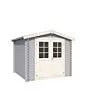 Outdoor Life Products | Tuinhuis Ingo 230 x 230 | Gecoat | Platinum Grey-Wit