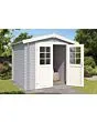 Outdoor Life Products | Tuinhuis Ingo 230 x 230 | Gecoat | Platinum Grey-Wit