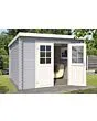 Outdoor Life Products | Tuinhuis Nadia 275 x 275 | Gecoat | Platinum Grey-Wit