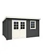 Outdoor Life Products | Tuinhuis Amira 380 x 230 | Gecoat | Carbon Grey-Wit