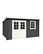 Outdoor Life Products | Tuinhuis Amira 380 x 275 | Gecoat | Carbon Grey-Wit