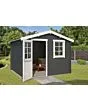 Outdoor Life Products | Tuinhuis Nina 275 x 275 | Gecoat | Carbon Grey-Wit