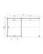 Outdoor Life Products | Tuinhuis met Overkapping Octavio 681 x 380 | Gecoat | Carbon Grey-Wit