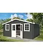 Outdoor Life Products | Tuinhuis Udo 480 x 300 | Gecoat | Carbon Grey-Wit