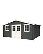 Outdoor Life Products | Tuinhuis Udo 480 x 300 | Gecoat | Carbon Grey-Wit