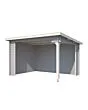 Outdoor Life Products | Overkapping Lara 380 x 275 | Gecoat | Platinum Grey-Wit