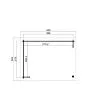 Outdoor Life Products | Overkapping Lara 380 x 275 | Gecoat | Carbon Grey-Wit
