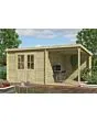 Outdoor Life Products | Tuinhuis Tampa 481 x 292 | Olijfgroen Geïmpregneerd