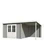 Outdoor Life Products | Tuinhuis Tampa 481 x 292 | Gecoat | Platinum Grey-Wit