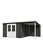 Outdoor Life Products | Tuinhuis Tampa 481 x 292 | Gecoat | Carbon Grey-Wit