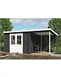Outdoor Life Products | Tuinhuis Tampa 481 x 292 | Gecoat | Carbon Grey-Wit
