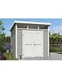Outdoor Life Products | Tuinhuis Kibo 3 - 250 x 250 | Gecoat | Platinum Grey-Wit