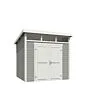 Outdoor Life Products | Tuinhuis Kibo 3 - 250 x 250 | Gecoat | Platinum Grey-Wit