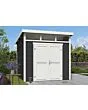 Outdoor Life Products | Tuinhuis Kibo 3 - 250 x 250 | Gecoat | Carbon Grey-Wit
