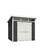 Outdoor Life Products | Tuinhuis Kibo 3 - 250 x 250 | Gecoat | Carbon Grey-Wit