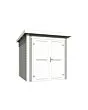 Outdoor Life Products | Tuinhuis Sara 200 x 200 | Gecoat | Platinum Grey-Wit