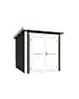 Outdoor Life Products | Tuinhuis Sara 200 x 250 | Gecoat | Carbon Grey-Wit