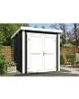 Outdoor Life Products | Tuinhuis Sara 200 x 250 | Gecoat | Carbon Grey-Wit
