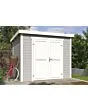 Outdoor Life Products | Tuinhuis Mila 250 x 200 | Gecoat | Platinum Grey-Wit