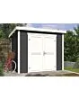 Outdoor Life Products | Tuinhuis Mila 250 x 200 | Gecoat | Carbon Grey-Wit