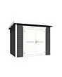 Outdoor Life Products | Tuinhuis Mila 250 x 200 | Gecoat | Carbon Grey-Wit