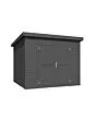 Outdoor Life Products | Tuinhuis Mila 250 x 250 | Gecoat | Carbon Grey