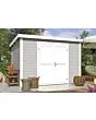 Outdoor Life Products | Tuinhuis Lotta 300 x 250 | Gecoat | Platinum Grey-Wit