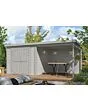 Outdoor Life Products | Tuinhuis Lars 500 x 250 | Gecoat | Platinum Grey