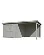 Outdoor Life Products | Tuinhuis Lars 500 x 250 | Gecoat | Platinum Grey