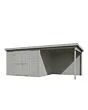 Outdoor Life Products | Tuinhuis Kjeld 550 x 250 | Gecoat | Platinum Grey