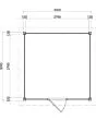 Lugarde Select Modern | Tuinhuis Groningen 300 x 300 | Zwart Geolied