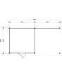 Lugarde Select Modern | Tuinhuis Nunspeet met Veranda Rechts 300 + 300 x 300 | Zwart Geolied