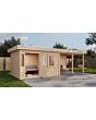 Lugarde Select Modern | Tuinhuis Zutphen met Veranda Rechts 388 + 400 x 300 | Onbehandeld